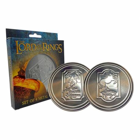 Set Posavasos Metálicos El Señor de los Anillos Set Posavasos Metálicos El Señor de los Anillos