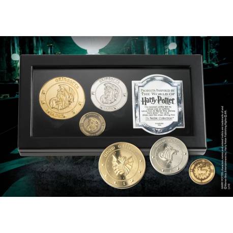Set de Monedas el Banco Gringotts - The Noble Collection