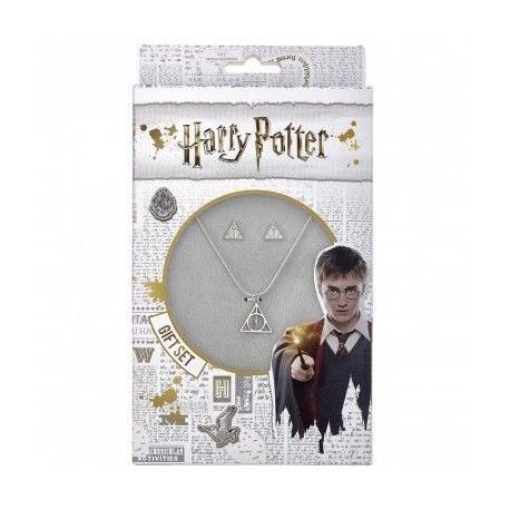 Colgante y Pendientes Reliquias de la Muerte - Harry Potter Colgante y Pendientes Reliquias de la Muerte - Harry Potter