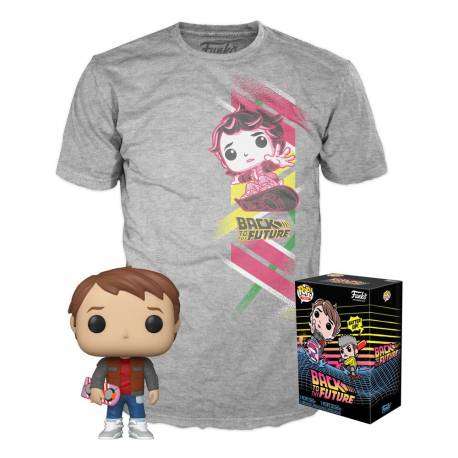 Funko Pop! & Tee - Marty - Regreso al Futuro - Exclusive 10cm