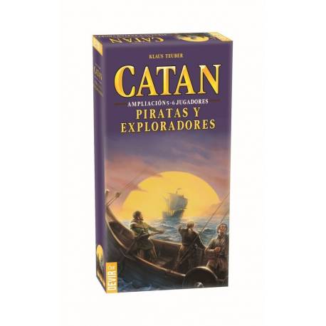 Catan Piratas y Exploradores Ampliación 5-6 Jugadores - Juego de Mesa
