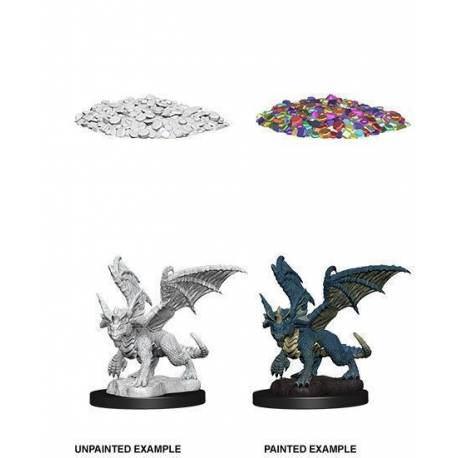 Blue Dragon Wyrmling - Miniatura Dungeons and Dragons Blue Dragon Wyrmling - Miniatura Dungeons and Dragons
