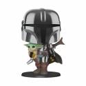 Funko Pop! - The Mandalorian with The Child - Star Wars Super Sized 10"