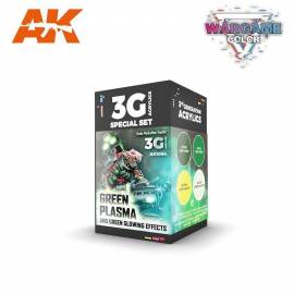 Green Plasma and Glowing Effects Wargame Color Set - Pintura AK Interactive