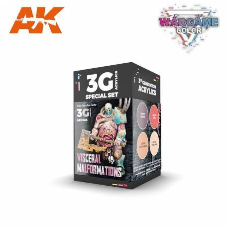Visceral Malformations Wargame Color Set - Pintura AK Interactive Visceral Malformations Wargame Color Set - Pintura AK Interactive