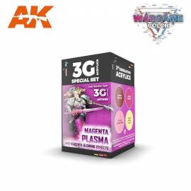 Magenta Plasma and Glowing Effects Wargame Color Set - Pintura AK Interactive