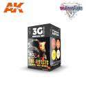 Fire Effects and Energy Intensity Wargame Color Set - Pintura AK Interactive
