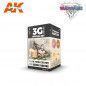 Basic Skin Colors Wargame Color Set - Pintura AK Interactive