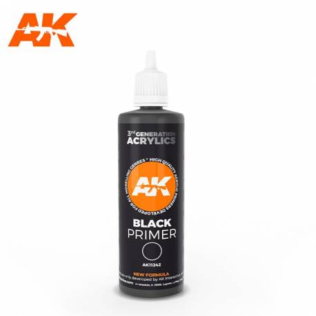 Imprimación Negra 100 ml Black Primer - Pintura AK Interactive