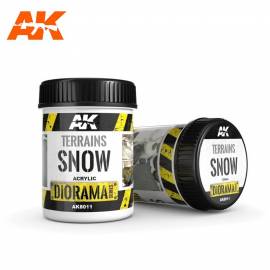 Snow 250 ml Terrains Textura - Pintura AK Interactive