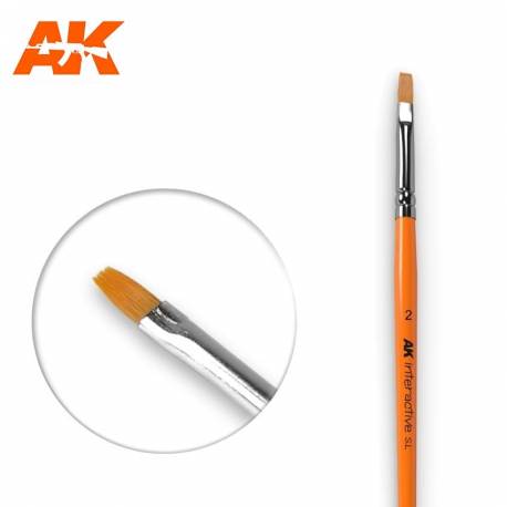 Pincel Plano 2 - Flat Brush - AK Interactive