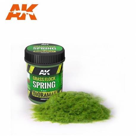 Grass Flock Spring 2mm Terrains Textura - Pintura AK Interactive Grass Flock Spring 2mm Terrains Textura - Pintura AK Interactive
