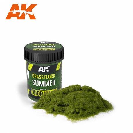 Grass Flock Summer 2mm Terrains Textura - Pintura AK Interactive
