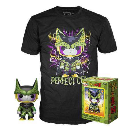 Funko Pop! & Tee - Metallic Perfect Cell - Dragon Ball - Exclusive 10cm Funko Pop! & Tee - Metallic Perfect Cell - Dragon Ball - Exclusive 10cm