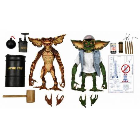 Pack 2 Figuras Ultimate Demolition Gremlin Neca 17 cm Pack 2 Figuras Ultimate Demolition Gremlin Neca 17 cm