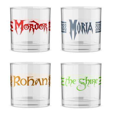 Set de 4 Vasos de Chupito El Señor de los Anillos