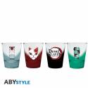 Set de 4 Vasos de Chupito Kimetsu No Yaiba