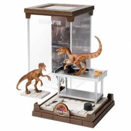 Velociraptor Diorama - Jurassic Park - Figura 20 Cm