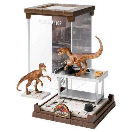 Velociraptor Diorama - Jurassic Park - Figura 20 Cm