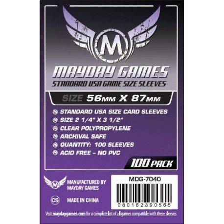 Fundas Mayday Games Tamaño USA 56 x 87 mm Fundas Mayday Games Tamaño USA 56 x 87 mm