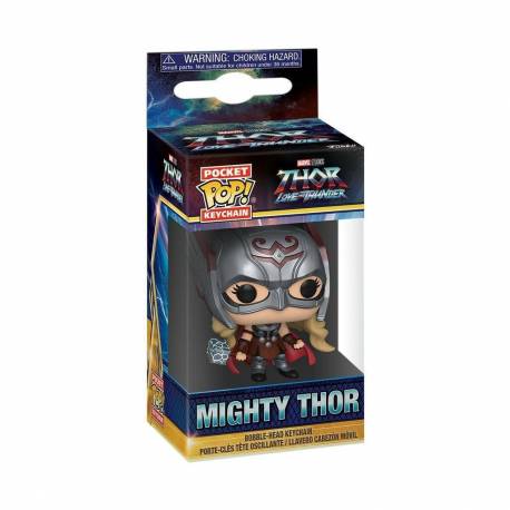 Funko Pop! Llavero Mighty Thor - Thor Love and Thunder - Marvel Funko Pop! Llavero Mighty Thor - Thor Love and Thunder - Marvel