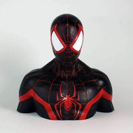 Hucha Busto Miles Morales 22cm - Spiderman Hucha Busto Miles Morales 22cm - Spiderman