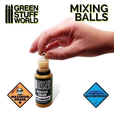 Bolas Acero Inoxidable Mezcladoras Pintura 40 uds - GSW Bolas Acero Inoxidable Mezcladoras Pintura 40 uds - GSW