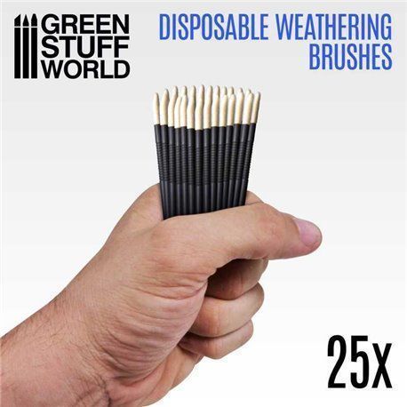 Pinceles Weathering 25 uds - GSW
