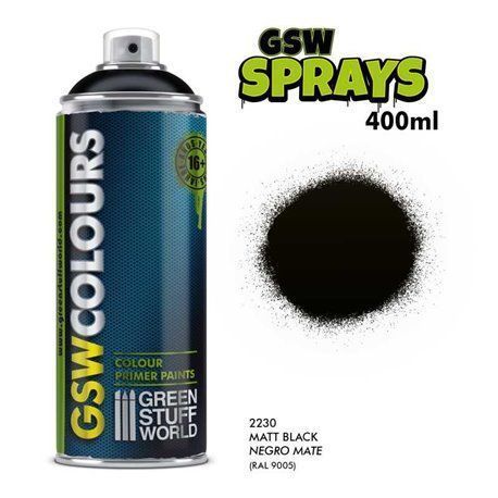 Spray Imprimación Negro Mate - GSW