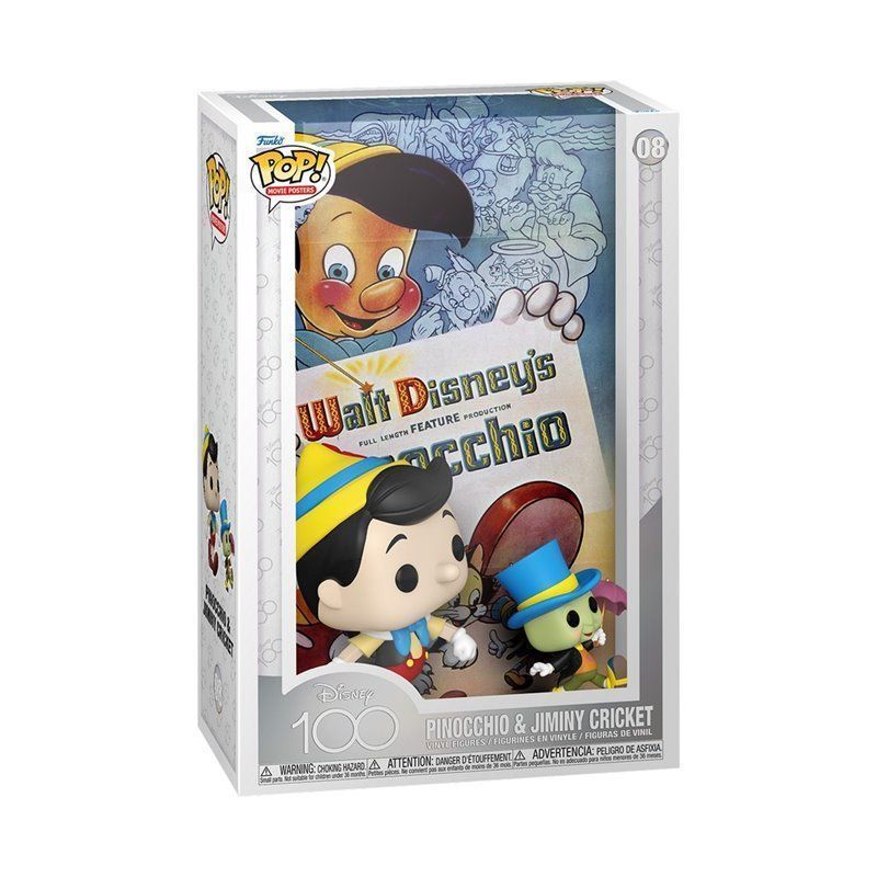 Funko Pop! Movie Poster - Pinocchio & Jiminy Cricket - Disney Funko Pop! Movie Poster - Pinocchio & Jiminy Cricket - Disney