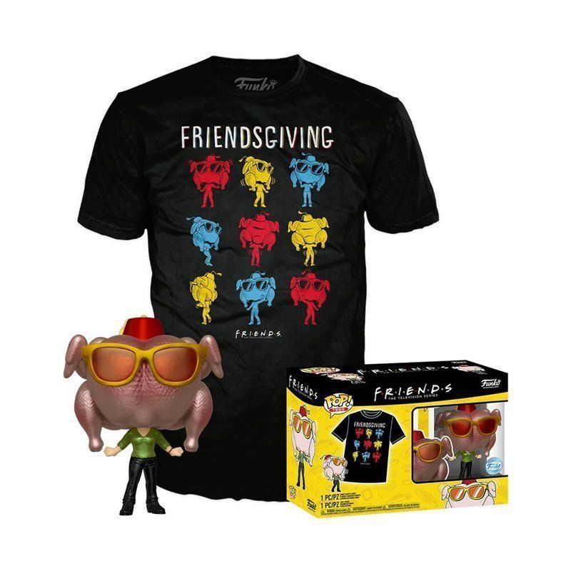 Funko Pop! & Tee Monica with Turkey - Friends - Exclusive 10cm Funko Pop! & Tee Monica with Turkey - Friends - Exclusive 10cm