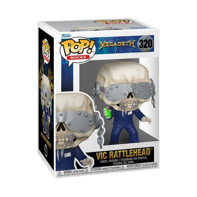 Funko Pop! - Vic Rattlehead - Megadeath - Rock Figura 10cm Funko Pop! - Vic Rattlehead - Megadeath - Rock Figura 10cm