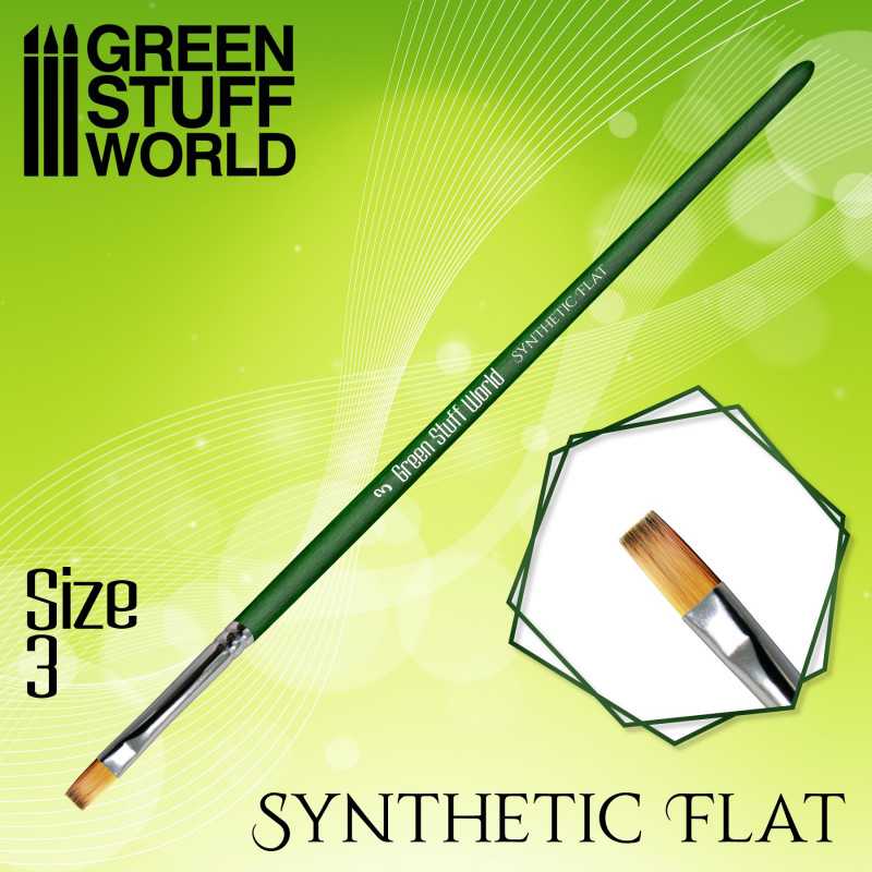 Pincel Sintético Plano 3 - GSW Pincel Sintético Plano 3 - GSW