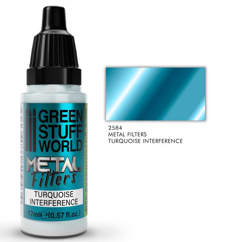 Pintura Metal Filters - Interferencia Turquesa - GSW Pintura Metal Filters - Interferencia Turquesa - GSW