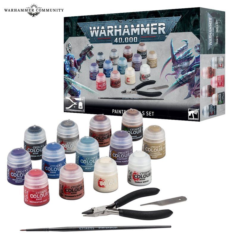 Set de Pinturas y Herramientas Warhammer 40.000