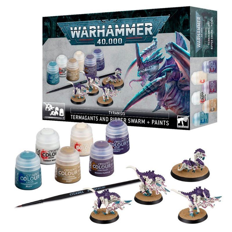 Tiránidos: Termagantes y Enjambre Devorador + Set de Pintura