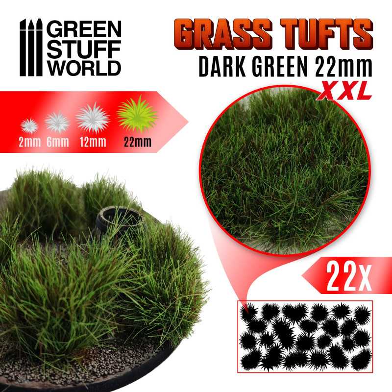 Matas de Cesped Verde Oscuro 22mm - GSW Matas de Cesped Verde Oscuro 22mm - GSW