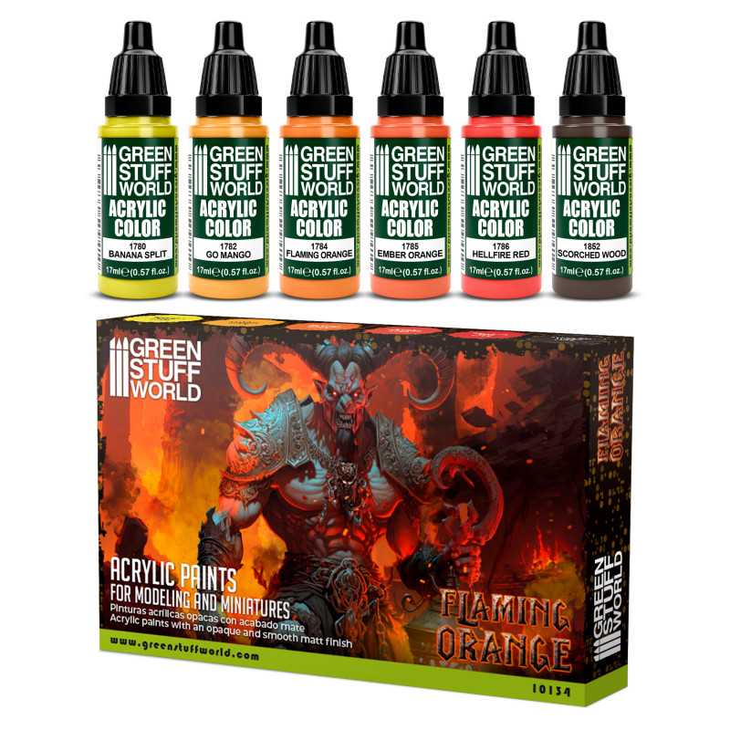 Set de Pintura Naranja Flamigero - GSW