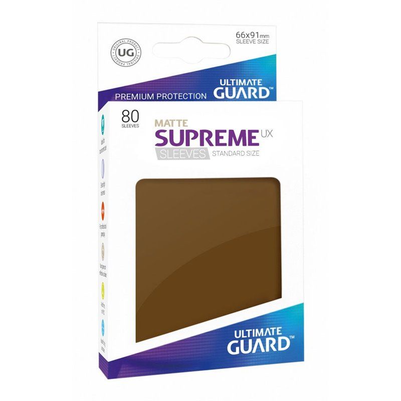 Fundas Ultimate Guard Supreme UX Tamaño Estándar Mate Marrón
