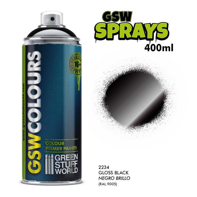 Spray Imprimación Negro Brillo - GSW Spray Imprimación Negro Brillo - GSW