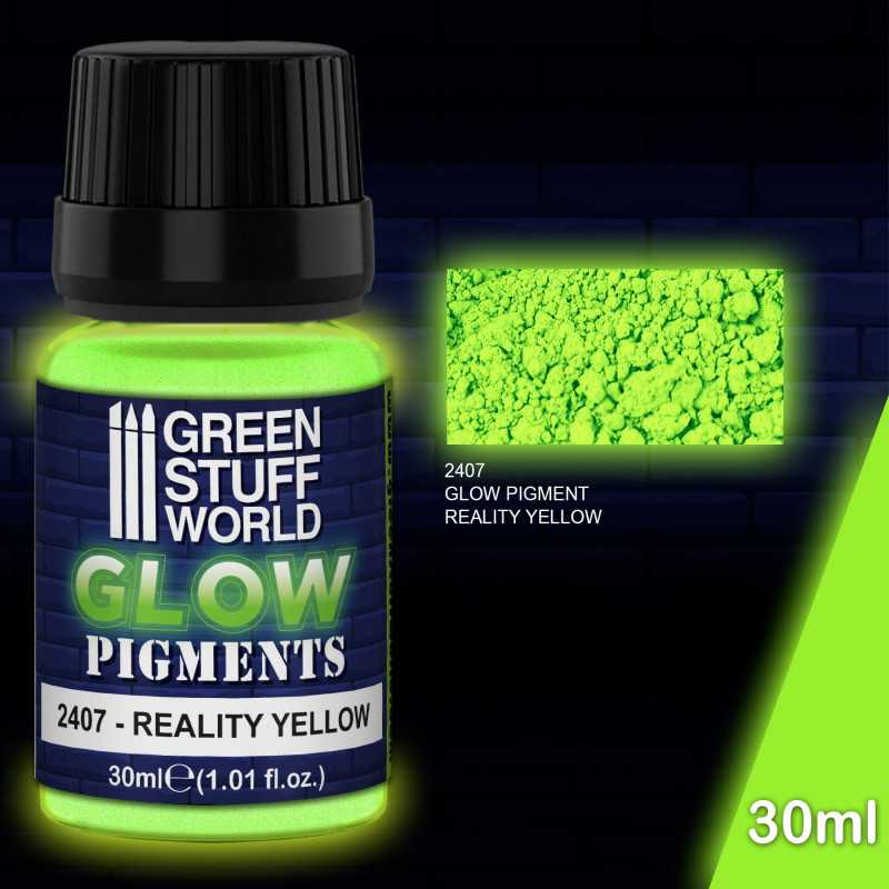 Pigmento Luminiscente Reality Yellow GLOW - GSW Pigmento Luminiscente Reality Yellow GLOW - GSW