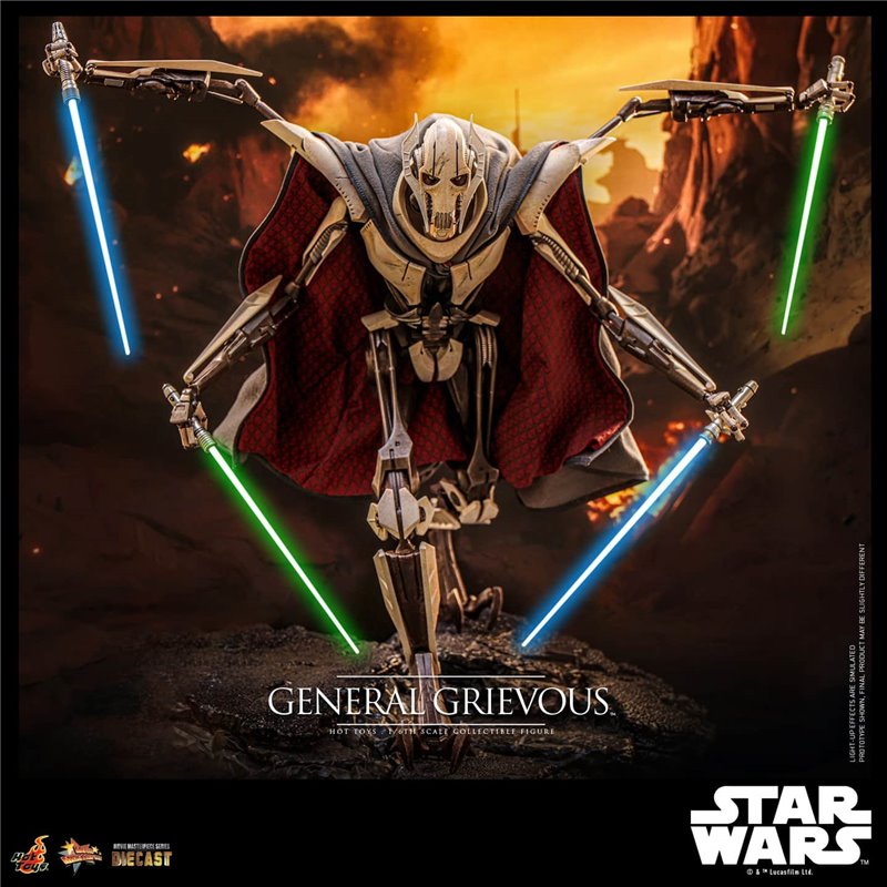 Hot Toys General Grievous Star Wars Movie Masterpiece 1/6 Hot Toys General Grievous Star Wars Movie Masterpiece 1/6