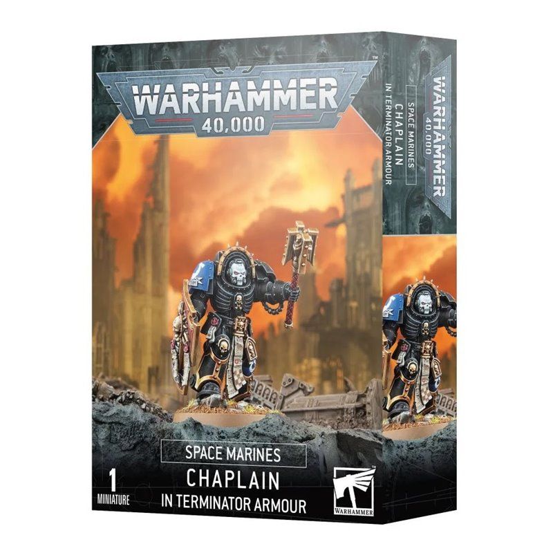 Space Marines Capellan con Armadura Exterminador - Chaplain in Terminator Armour
