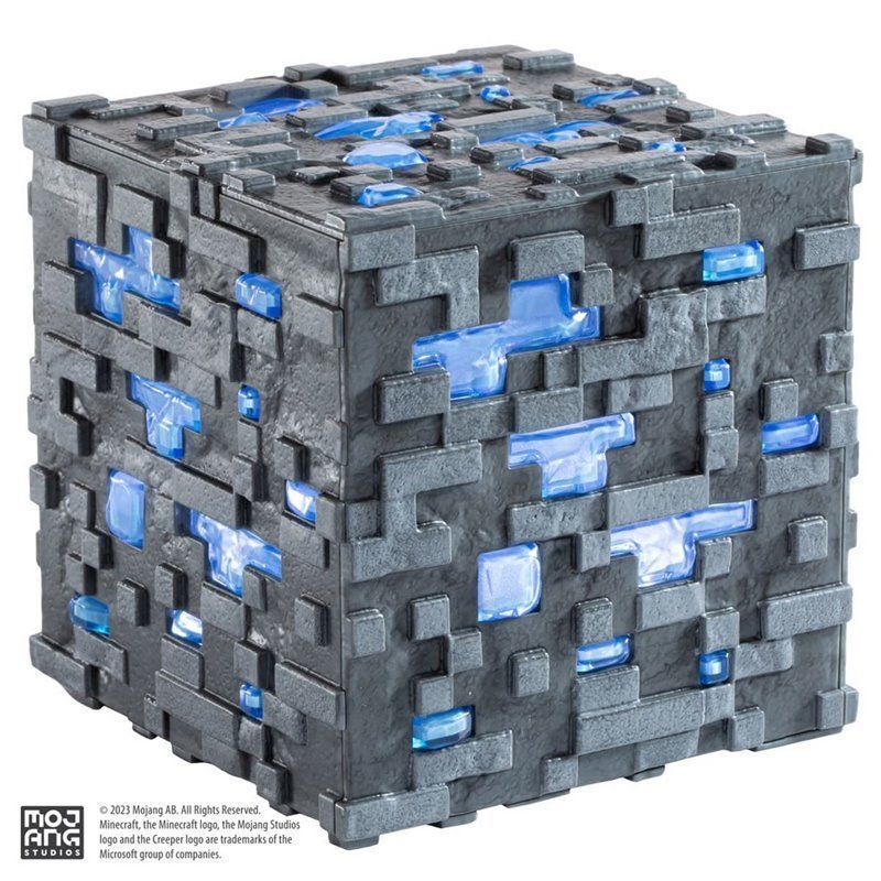 Lámpara Cubo Diamante Minecraft
