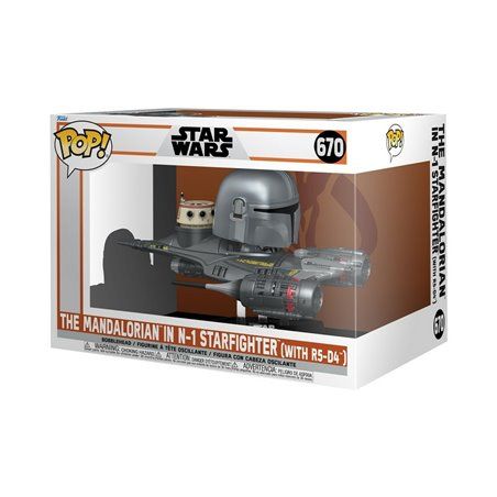 Funko Pop! Rides Super Deluxe:  - The Mandalorian in N-1 Starfighter w R5-D4