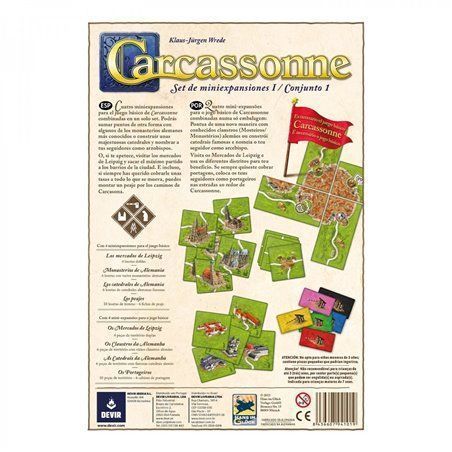 Carcassonne Expansiones Reunidas - Juego de Mesa