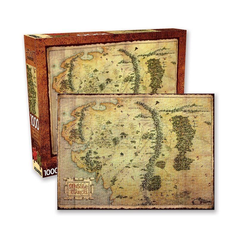 Puzzle 1000 piezas El Señor de los Anillos - Middle Earth - El Hobbit