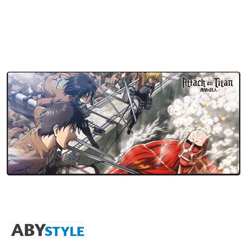 Alfombrilla Attack on Titan XXL "Eren vs Colossal Titan" - Desk Mat Alfombrilla Attack on Titan XXL "Eren vs Colossal Titan" - Desk Mat