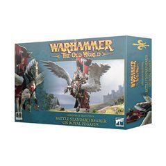 Kingdom of Bretonnia Battle Standard Bearer on Royal Pegasus - Warhammer The Old World
