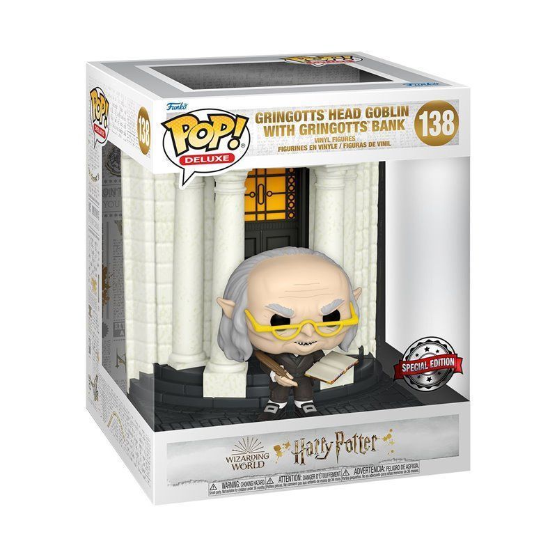Funko Pop! Deluxe: Gringotts Head Goblin with Gringotts Bank Funko Pop! Deluxe: Gringotts Head Goblin with Gringotts Bank